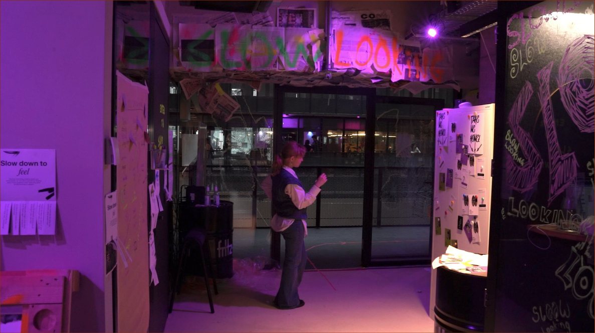 Entrance to the Slow Looking installation at Berlin Design Week
